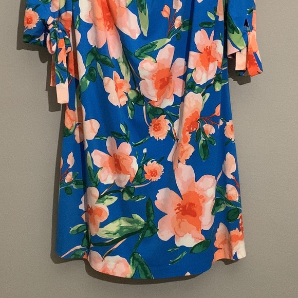 Vince Camuto Off the Shoulder Floral Dress Size 10 - Picture 3 of 7
